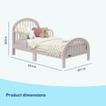 thumbnail image 4 of Graco Olivia Toddler Bed, Blush, 4 of 11