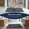 thumbnail image 4 of REGALWOVEN Geometric Bathroom Rug - 3D Textured Plush Bath Mat, Ultra Soft Absorbent Microfiber Shower Rug,Machine Washable Grey 32" x 20", 4 of 5