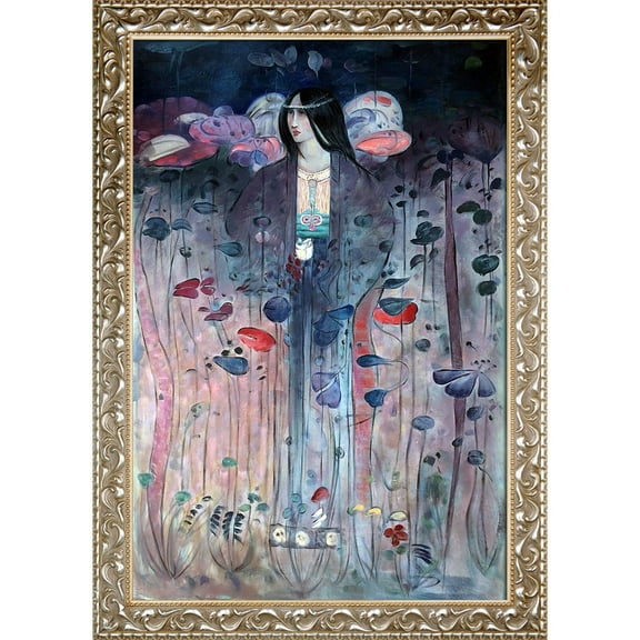 Untitled with Rococo Silver 24"X36"