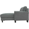 thumbnail image 4 of LifeStyle Solutions Hayworth Sectionnel avec Accoudoirs Courbés en Gris, 4 of 9