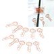 thumbnail image 4 of 40 clips de papel de metal multicolor, antideslizantes, portátiles y duraderos para uso en la oficina, la escuela y el hogar, 4 of 8