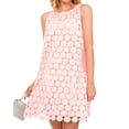 thumbnail image 1 of Vestido BTFBM para mujer, hueco, bordado en círculo, color rosa, XXL, 1 of 8