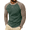 Floral Ink Green, variant on RICHCOIN Mens Raglan Long Sleeve Shirts Color Block Crew Neck Basic Casual T-Shirts