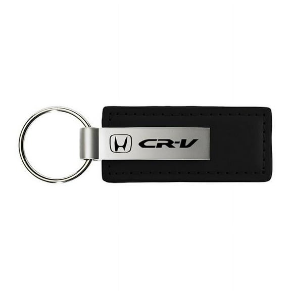 Honda CR-V Carbon Fiber Leather Key Chain (Black)