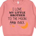 thumbnail image 3 of Inktastic I Love My Little Brother to the Moon and Back Toddler Sweatshirt, 3 of 4