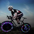 thumbnail image 2 of Bangcool Bike Wheel Light Waterproof 14 RGB LEDs Energy Saving LED Bike Light Spoke Light Tire Light for Bicycles, 2 of 10
