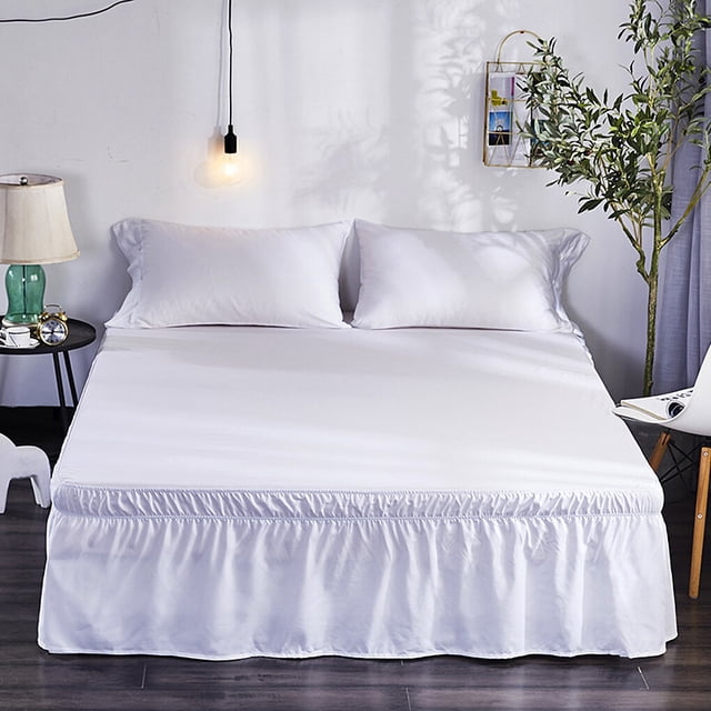 Billuyoard Drop Bed Ajustable Elástico Cama Dust Ruffle Poliéster Colchón Decoración Ropa de cama Suministros Juegos de cama No.02