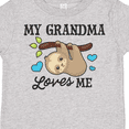 thumbnail image 4 of Inktastic My Grandma Loves Me with Sloth and Hearts Boys or Girls Toddler T-Shirt, 4 of 5
