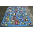 thumbnail image 2 of Mybecca Kids Rug Town Map 8' x 10 - Street Map Non Skid Backing, 2 of 6