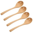thumbnail image 3 of Wooden Spoon Set, 4 Pieces Wooden Cooking Spoon Wide Application Comfortable Handle  For Serving ANGGREK Wooden Spoon Set, 3 of 8
