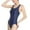 Navy, variant on Bathing Suit for Women Tummy Control Women's One Piece Swimsuits Tummy Control Front Cross Bathing Suits Tie Back Slimming V Neck Swimwear (Navy,L)