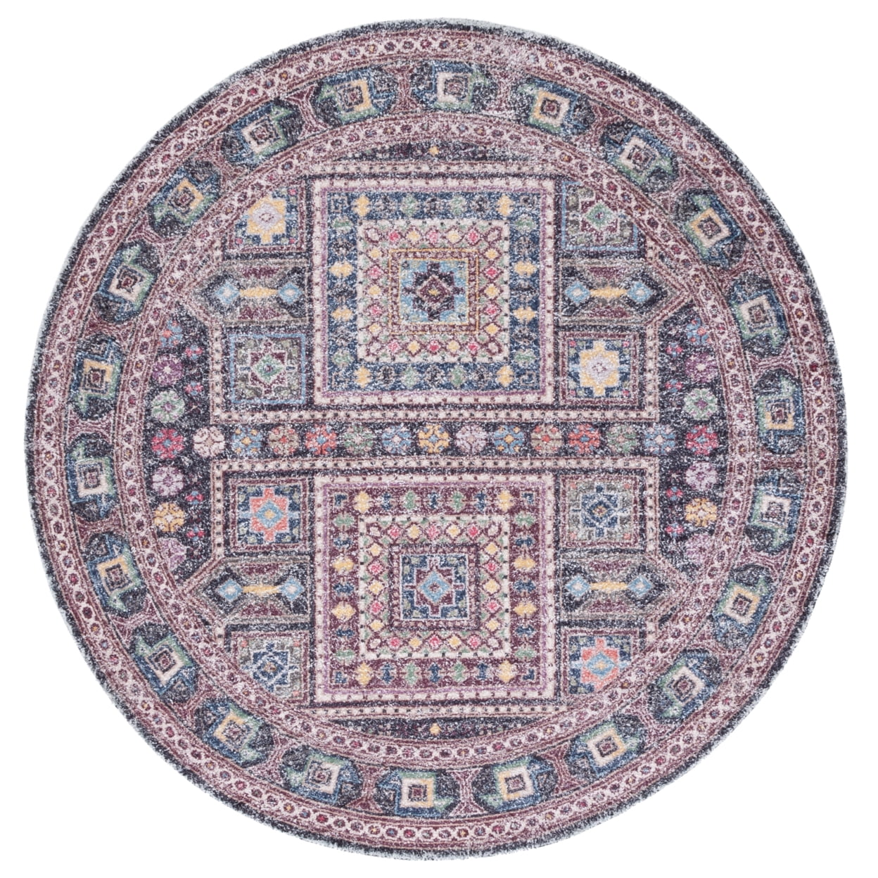 SAFAVIEH Classic Vintage Brooklyn Medallion Area Rug, Rust/Green, 8' x 10'