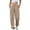 Khaki, variant on Tnhcen Women's Cuffed Ankle Sweatpants with Pockets Elastic Waist Japanese Style Joggers Casual Lounge Pants S-2XL Multiple Colors Available