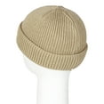 thumbnail image 4 of Daxton Cuffed Skullcap Rolled Retro Knit  Acrylic Beanie, 4 of 6