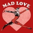 thumbnail image 2 of Girl's Batman Valentine's Day Harley Quinn Mad Love  Graphic Tee Red Large, 2 of 5
