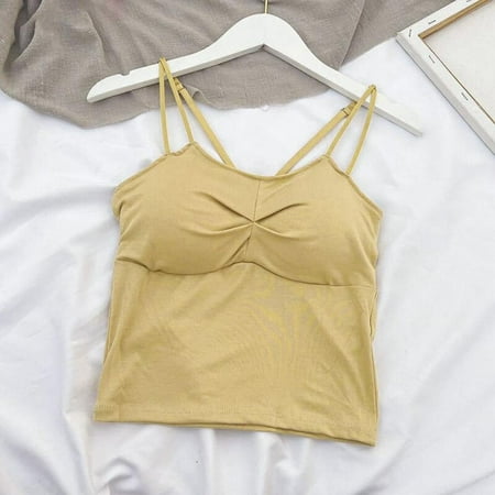 

Fantadool Fashion Camisole for Women Solid Color Beauty Back Underwear V Neck Comfortable Lingerie