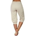 thumbnail image 3 of Womens Capri Loose Drawstring Short Pants Lounge Joggers Pants, 3 of 5