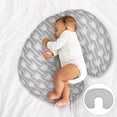 thumbnail image 2 of EeaseMX Fundas de almohada de lactancia multifuncionales con forma de U para maternidad, lactancia materna y lactancia de recién nacidos - Arrow, 2 of 7