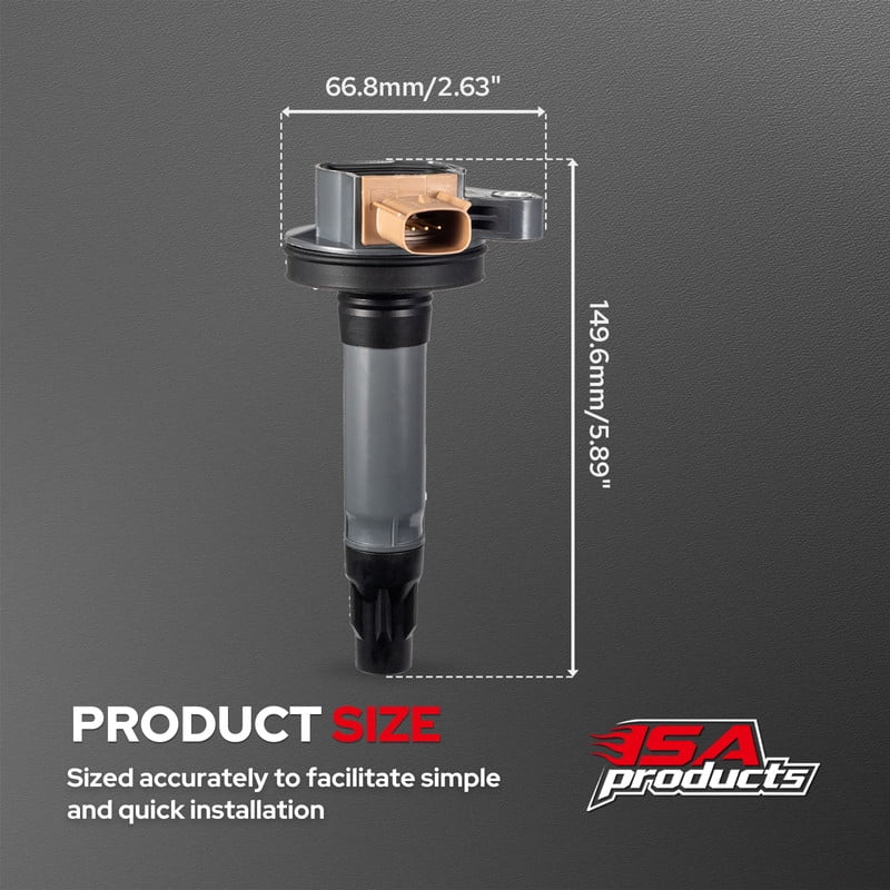 Set of 6 ISA Ignition Coil Compatible with 2015-2017 Ford Expedition 2013-2019 Ford Explorer 2011-2016 Ford F-150 2013-2019 Ford Flex V6 3.5L Replacement for C1814 DG549 UF646