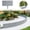 Gray, variant on Interlocking Garden Landscape Edging Wood Grain Plug-in Lawn Border Flower Bed Divider Black