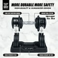 thumbnail image 2 of WF Athletic Supply Adjustable Dumbbell with Anti-Slip Turning Handle and Dumbbell Tray, Quick Weights Select, Suitable for Men and Women, 12.5LB / 25LB / 50LB / 55LB Size Options Available, 2 of 9