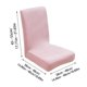 thumbnail image 3 of Fundas Para Sillas Elastic Stretch Dining Room Chair Covers Set of 1 Soft Polyester Fabric Slipcovers with Strapless Design for Kitchen Restaurant and Party Decor 45-55CM JASKFLY, 3 of 8