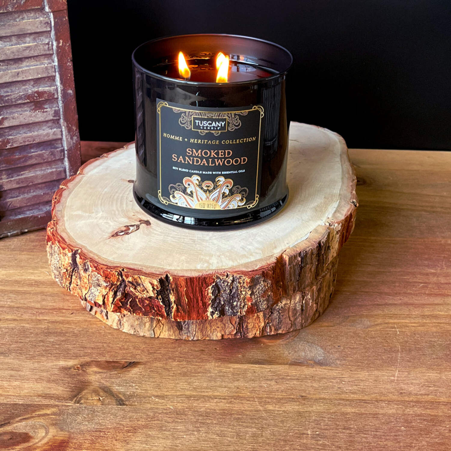 Smoked Sandalwood Scented Jar Candle (15 oz) – Homme + Heritage Collection