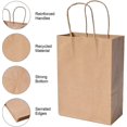 thumbnail image 3 of 20 Pices Sacs En Papier Avec Poigne Sac De Faveur Sacs De Fte Avec Poigne Sac En Papier Kraft Pour Les Faveurs Du Parti Pour La Cuisson Des Aliments B, 3 of 5