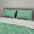thumbnail image 2 of Forest Comforter & Sham Bedding Set, Swirly Leafage Branches Curly Plants Forest Foliage Herbs Summer Design, 3 pcs Duvet Set Microfiber Filling Quilt, 5 Sizes, Seafoam and Emerald, by Ambesonne, 2 of 4