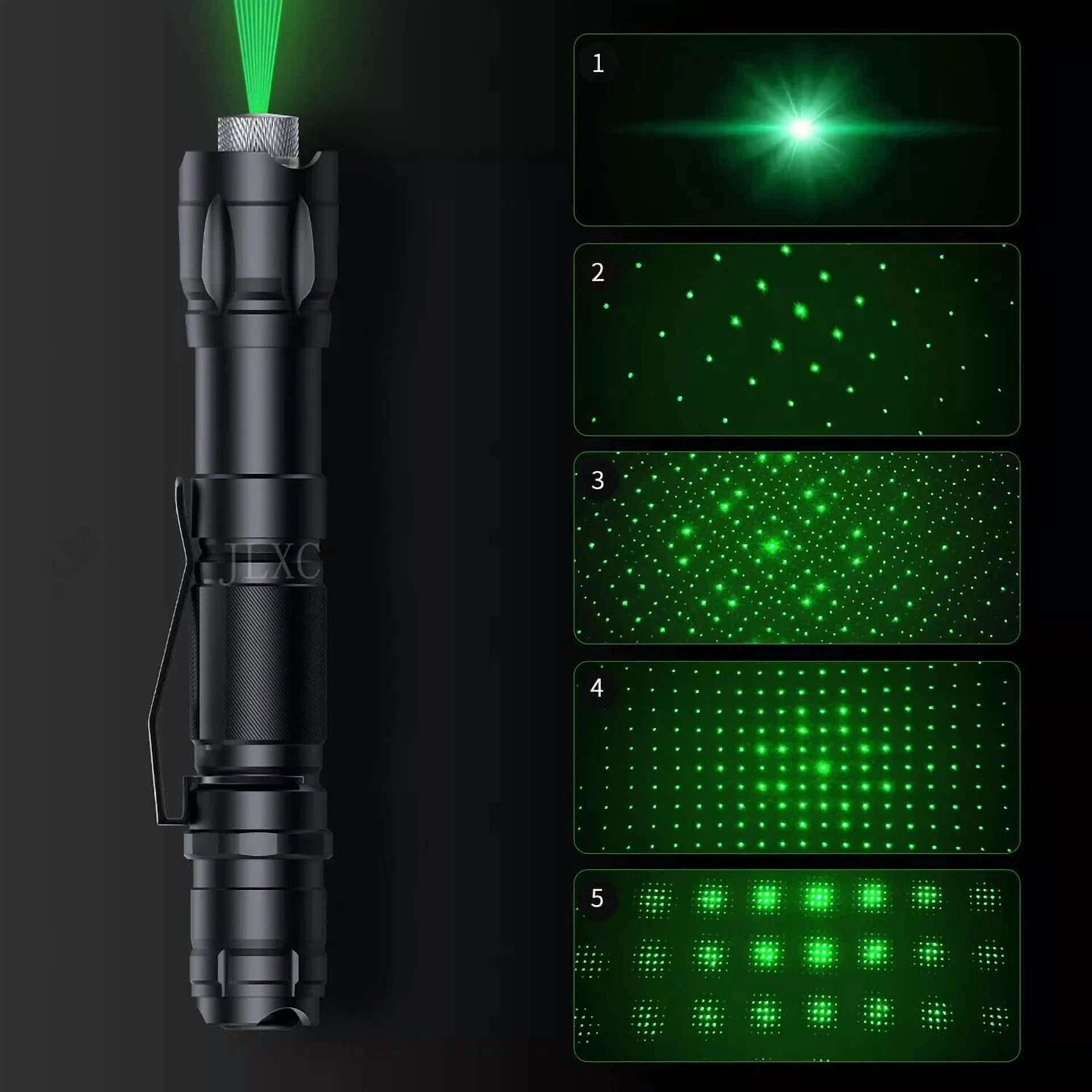 CIRCLE- 6000Miles Green Laser Pointer Star Visible Beam Light Rechargeable Lazer Pen