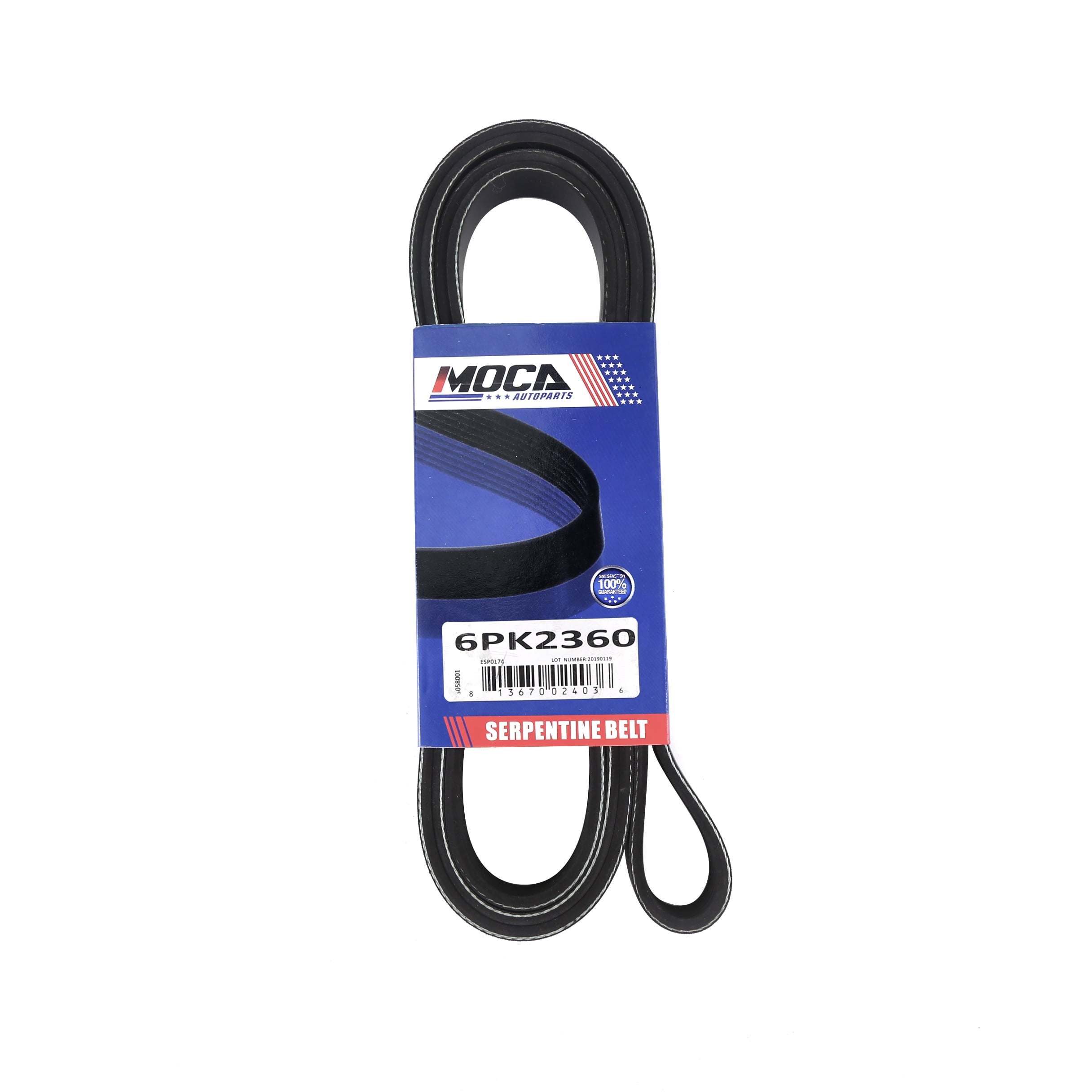 MOCA AUTOPARTS 6PK2580 Serpentine Belt Fit for 98-00