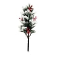 thumbnail image 2 of 2 Pack Artificial Plants with Ground Spike |Flower Bush for Outdoor Courtyard Garden Landscaping | Realistic Plastic Greenery for Home Porch Balcony Decor |Artificial Shrub for Indoor Decoration, 2 of 7
