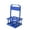 Blue, variant on Portable 4 Bottle Beer Basket With Quick Fold Feature Beverage Holder Ideal For Picnics Camping And Family Gatherings
