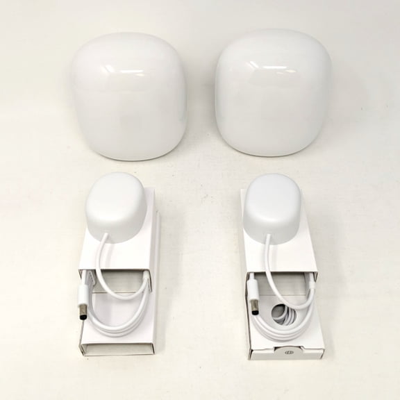 (Open Box) Google Nest Wifi Pro 6e AX5400 Mesh Router (2-pack) - GA03689-US - Snow