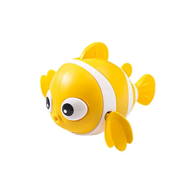 Juguetes de baño flotantes para niños pequeños, juguetes de baño de peces, payaso de natación, juguetes de cuerda para niños pequeños, bañera para bebés recién nacidos