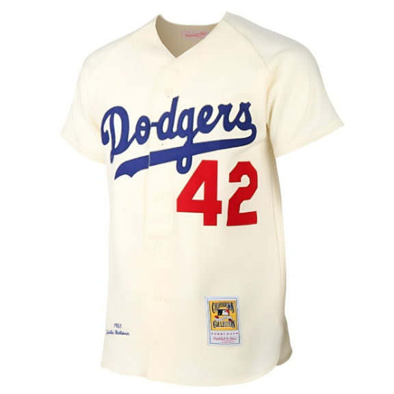 Mitchell  Ness Youth Jackie Robinson Brooklyn Dodgers Wool Batting Practice Jersey