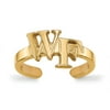 925 Sterling Silver With GP LogoArt Wake Forest University Toe Ring; for Adults and Teens; for Women and Men