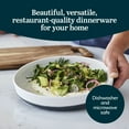 thumbnail image 2 of Libbey Austin Basalt Blue Porcelain Dinner Plates, Coupe Style Blue Dinner Plates Set of 4, Stackable Ceramic Plates Set for Holidays, Daily Use, 2 of 6