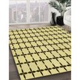 thumbnail image 3 of Ahgly Company Machine Washable Indoor Rectangle Transitional Mustard Yellow Area Rugs, 7' x 10', 3 of 7
