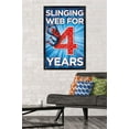 thumbnail image 2 of Marvel Spider-Man - Happy 4th Birthday Wall Poster, 22.375" x 34", Framed, 2 of 3