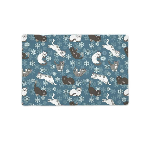 Colored Cats Pattern Mat Rectangle -Image by Shutterstock,