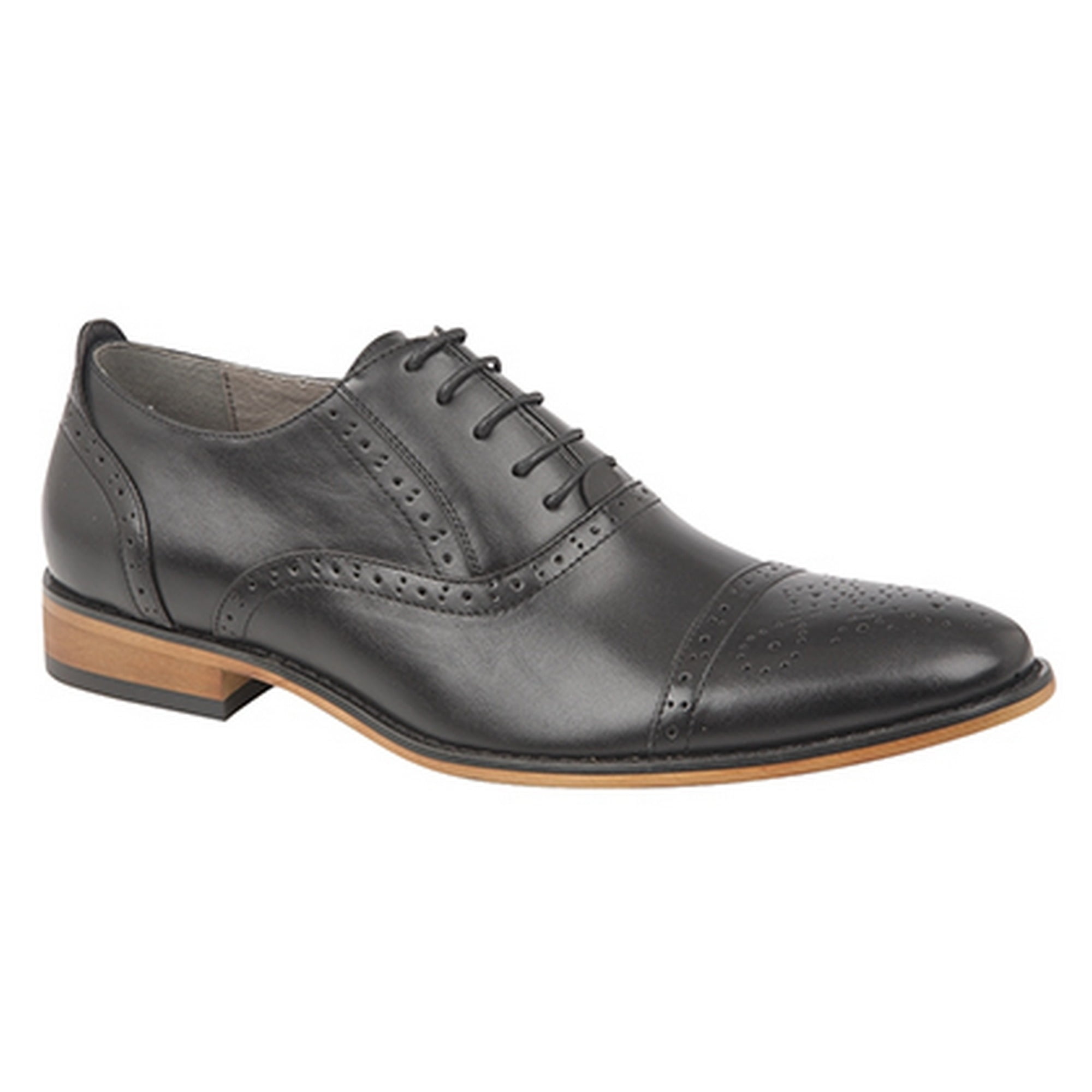 Goor Mens Capped Lace Oxford Brogue 