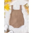 thumbnail image 3 of Diconna Baby Boys Girls Easter Overalls Sleeveless Bunny Print Knit Rompers Newborn Spring Outfit, 3 of 9
