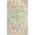 thumbnail image 2 of Wonnitar 3'x5' Bohemian Medallion Area Rug,Bedroom Rug Soft Throw Printed Bathroom Kitchen Entry Foyer Mat, Vintage Non-Slip Washable Carpet for Front Door Laundry Room Bath Office, 2 of 7