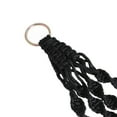 thumbnail image 6 of Delicate Macrame Plant Hanger for Indoor and Outdoor Use, Cotton Rope Hanging Planter, Fits Round and Square Pots, Black, 6 of 6