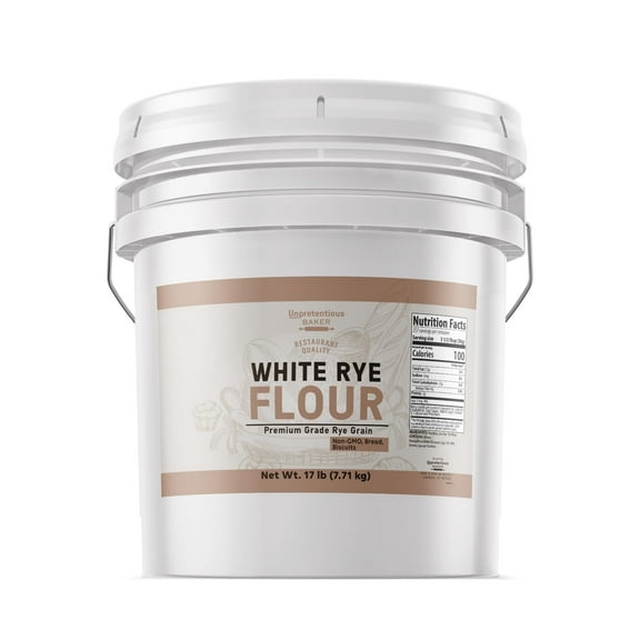 Unpretentious White Rye Flour, Non-GMO, Bread, Biscuits & Baked Goods 3.5 Gallon