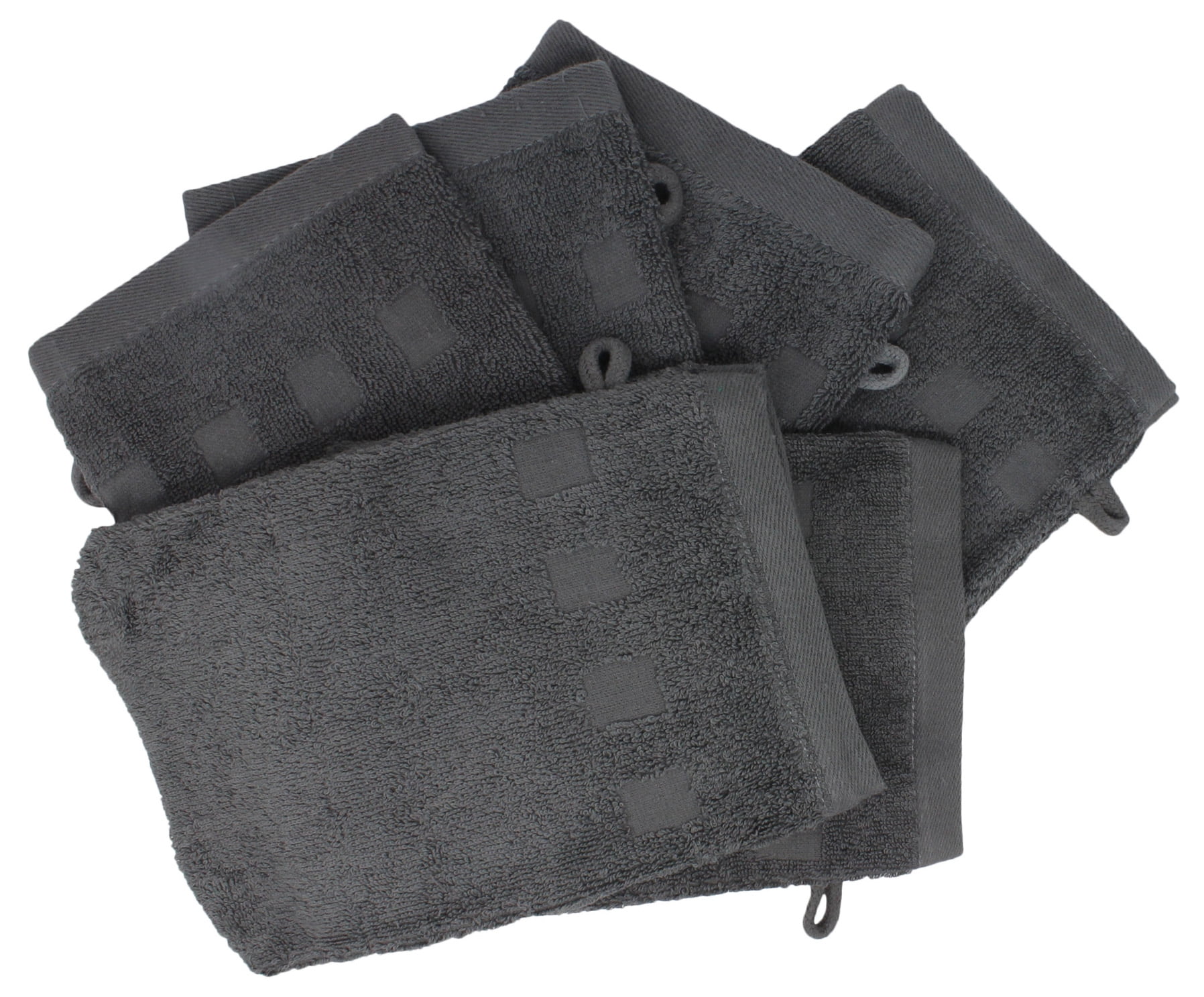 Bath Mitts Package of 6 (6" x 9") European Style Washcloth by MEK