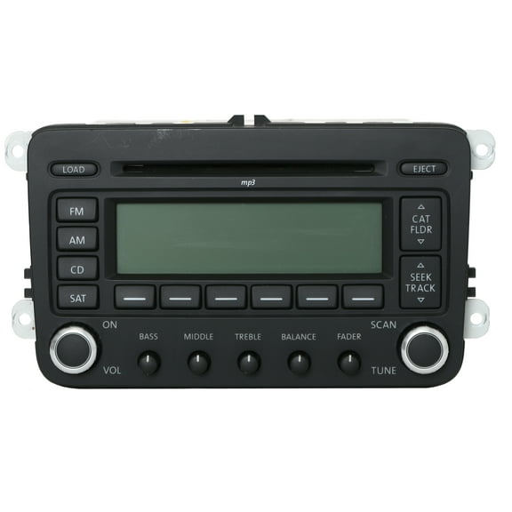 Restored Volkswagen 09-17 Golf Jetta AMFM Radio 6 Disc CD MP3 Code Included 3C8035180A (Refurbished)