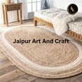 thumbnail image 6 of Jaipur Art And Craft Handmade Natural Jute Oval Area Rug Braided Reversible Floor Carpet Rug Size - (8x10 Sq Feet), (96x120 Inches), (240x300 CM), 6 of 8