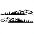thumbnail image 3 of 2pcs Car Sticker Mountain forest Vinyl Car Sticker Truck Window Bumper Car Door Sticker Kayak Vinyl Decorative Body Sticker, 3 of 5